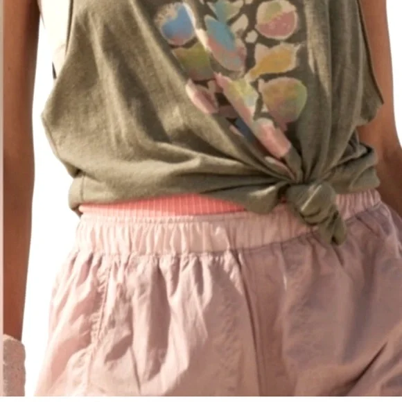 NWT Free People Tank Top Faded Away Buti High Neck in Green Size S - Picture 3 of 7